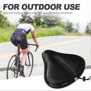 Black Bike Seat Cover